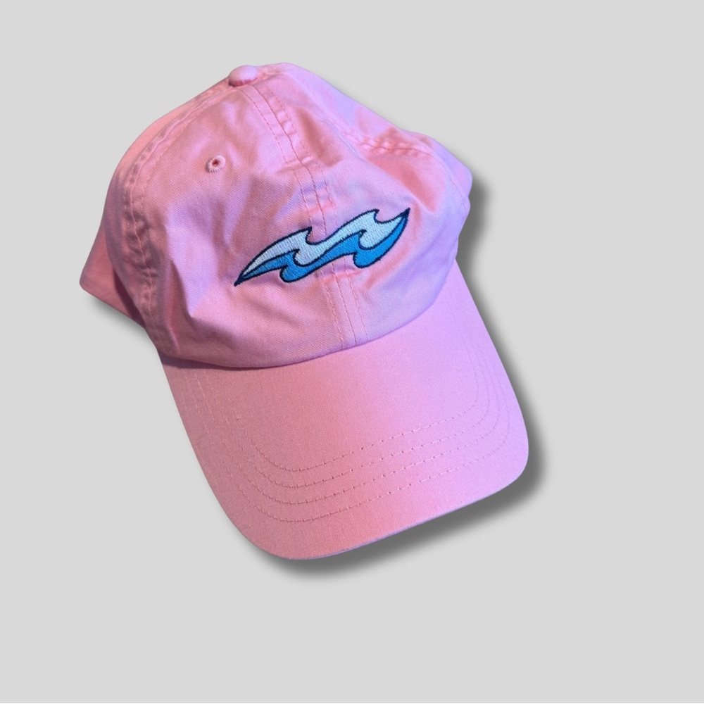 Imperial Blue Water Pink Cap with Blue Wave Logo